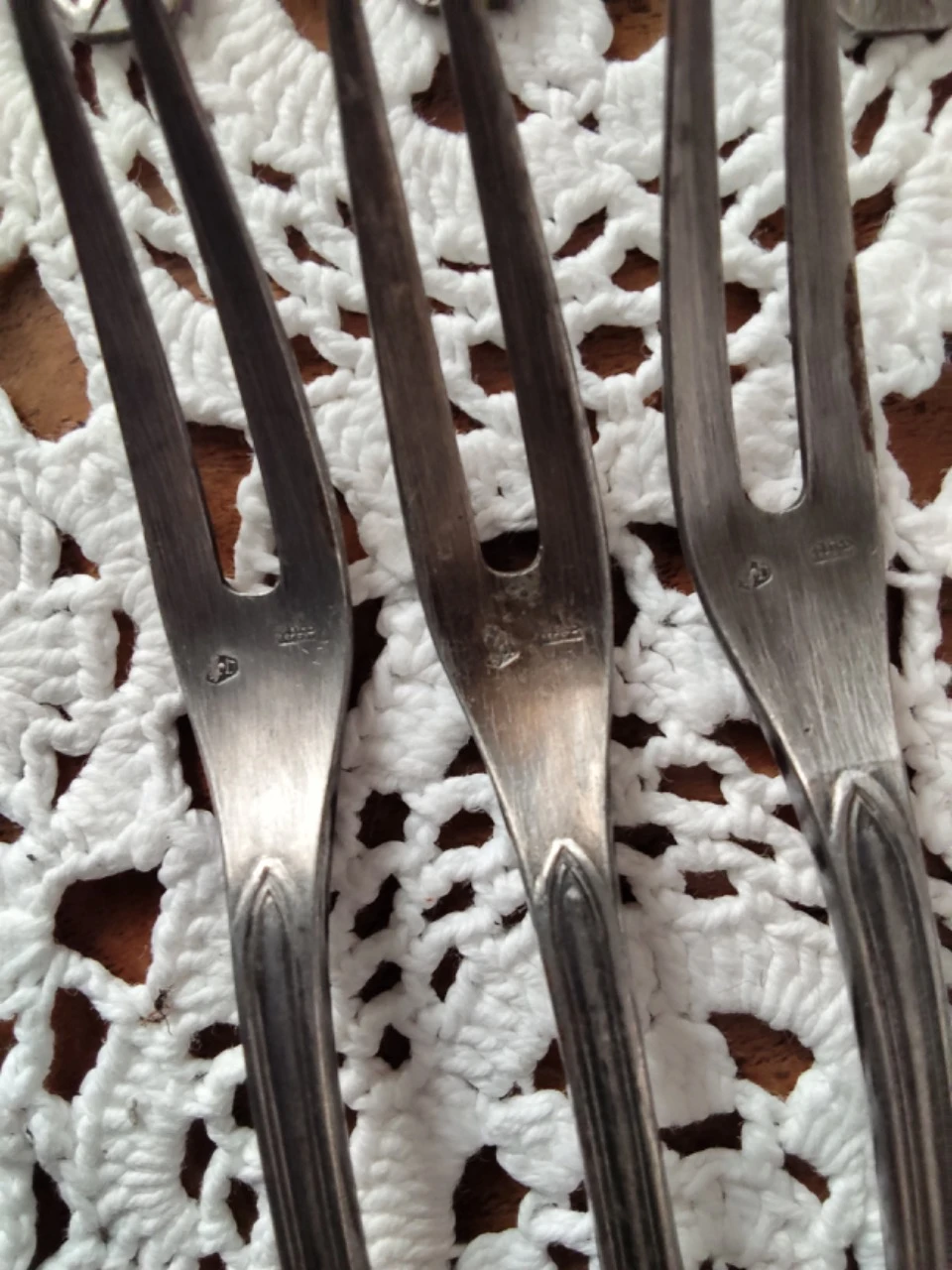 Tenedores para caracoles /cuchillo/sopa de metal plateado antiguo – photo 3
